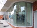 Curtain wall & curved glass corner